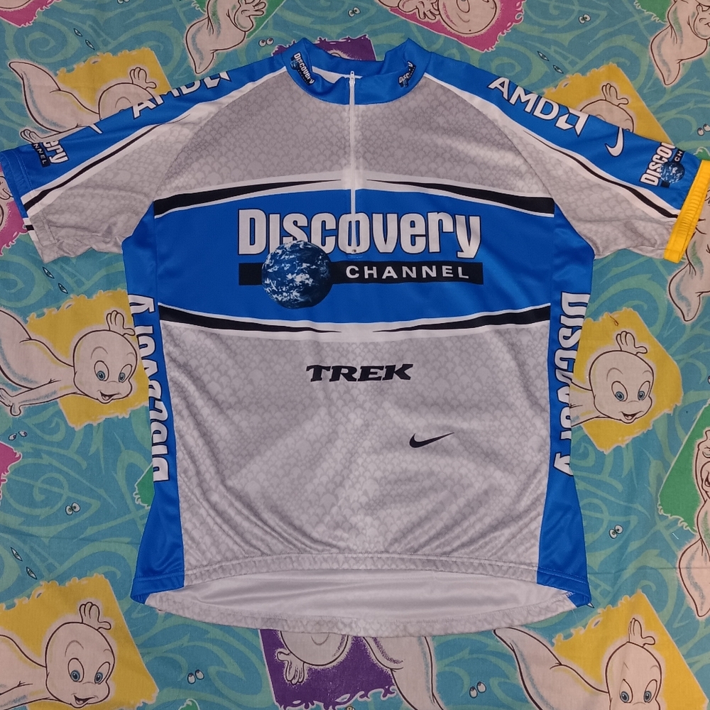 Nike Discovery Channel Trek Subaru Bicycle Jersey Vintage Bike
